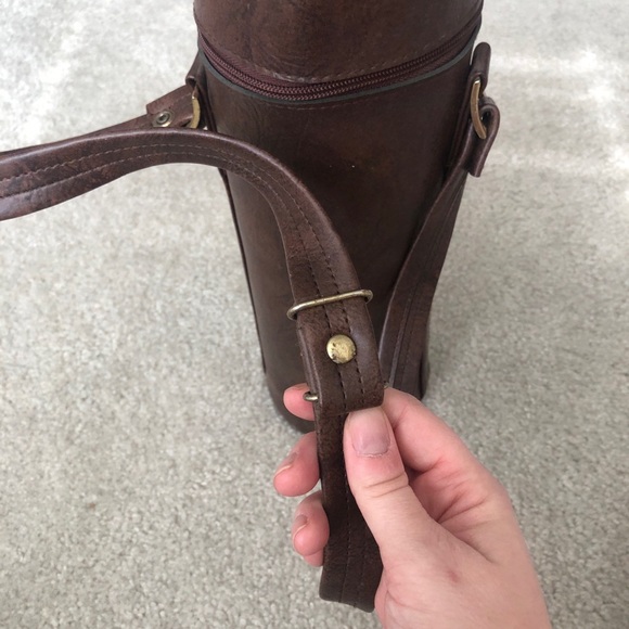 Vintage Aladdin Stanley Thermos A-944DH Green Quart With Leather Carrying Case - Picture 14 of 16